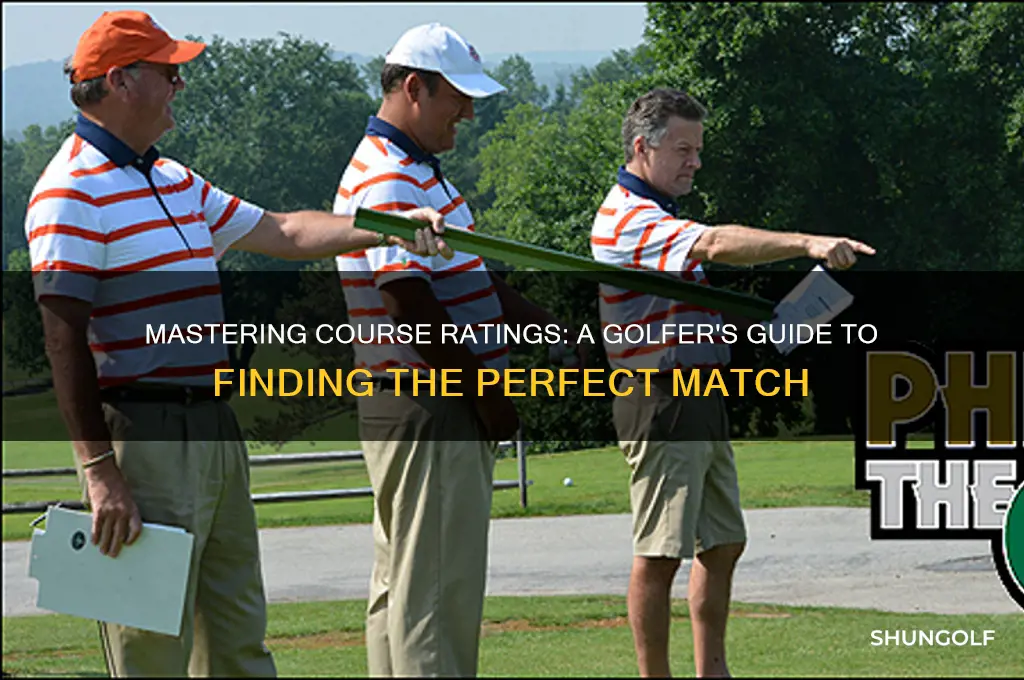 how to find course rating golf