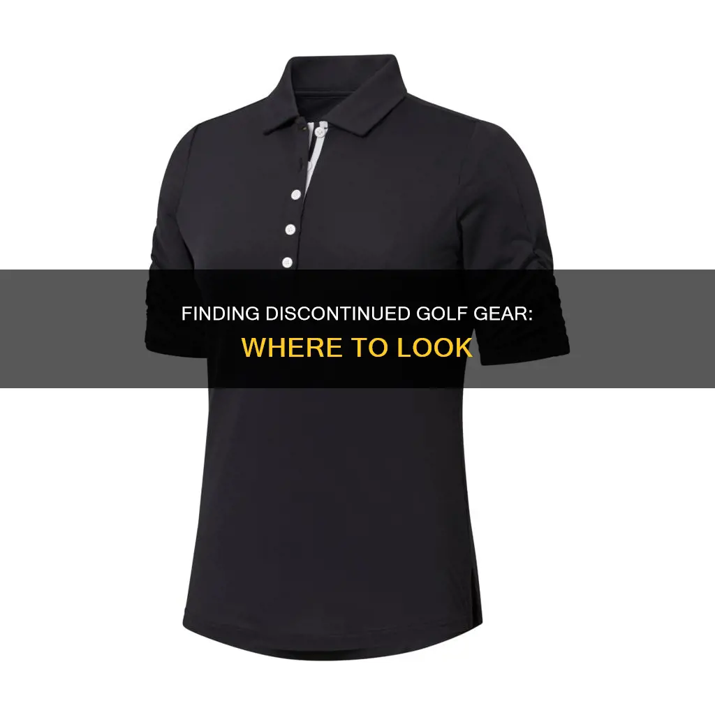how to find discontinued golf merchandise