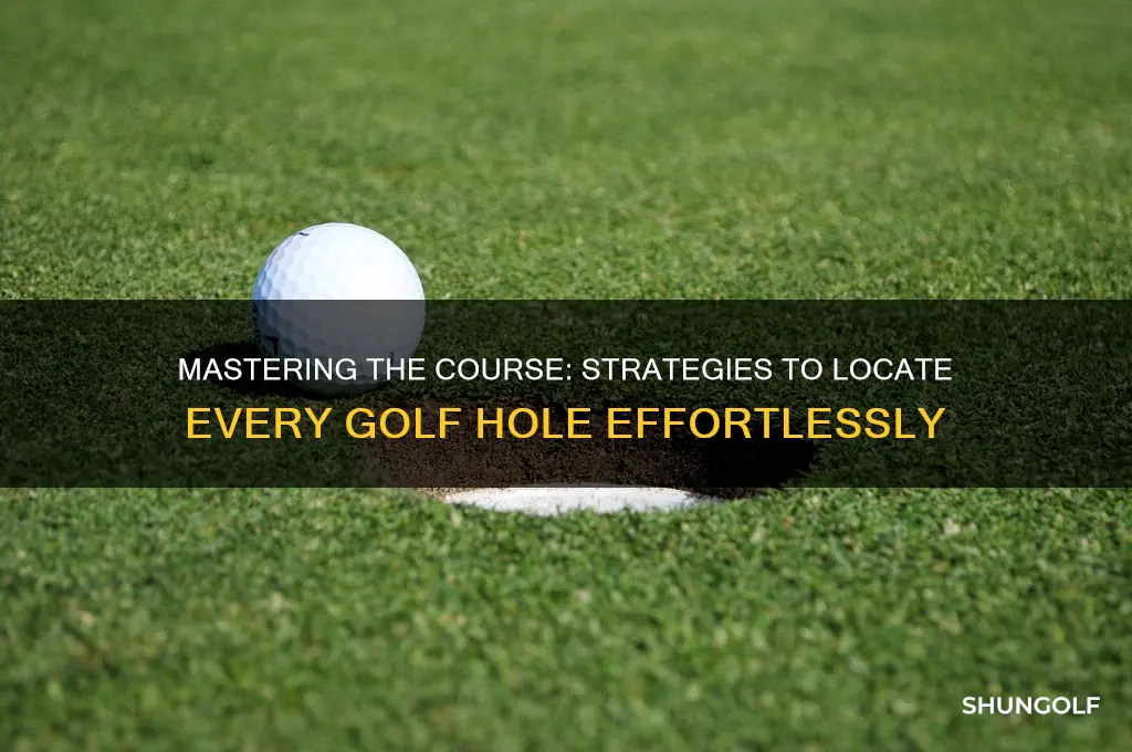 how to find each hole while golfing