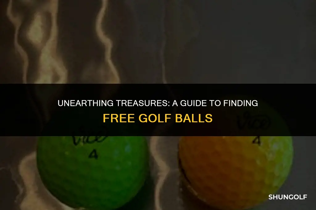 how to find free golf balls