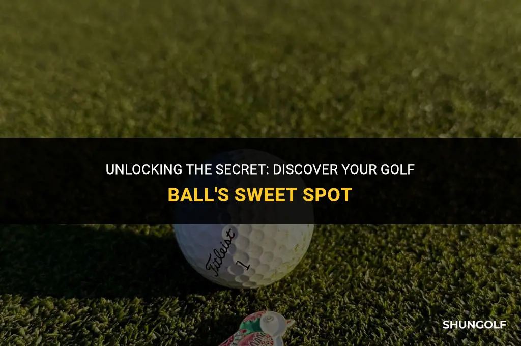 how to find golf ball sweet spot
