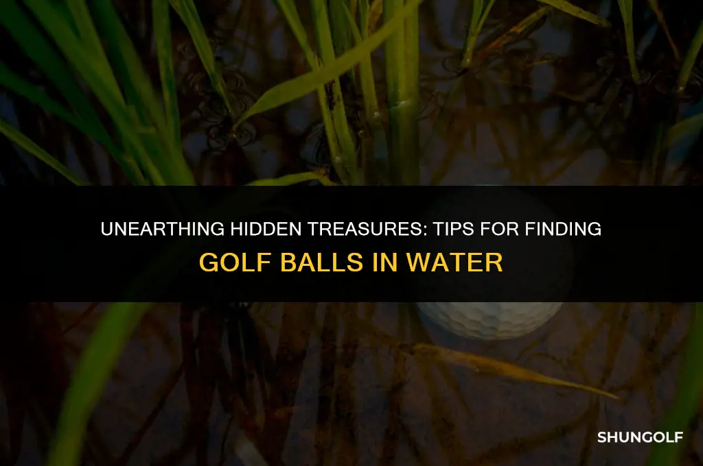 how to find golf balls in water