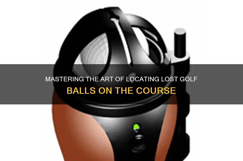 how to find golf balls on the course