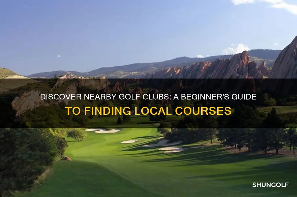 how to find local golf clubs