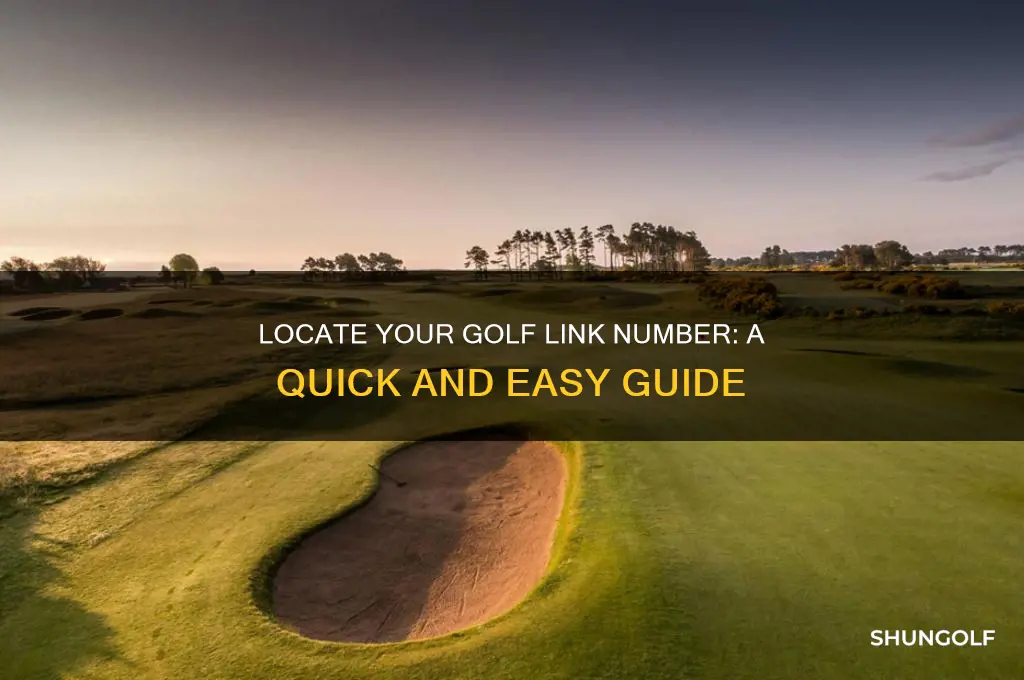 how to find my golf link number