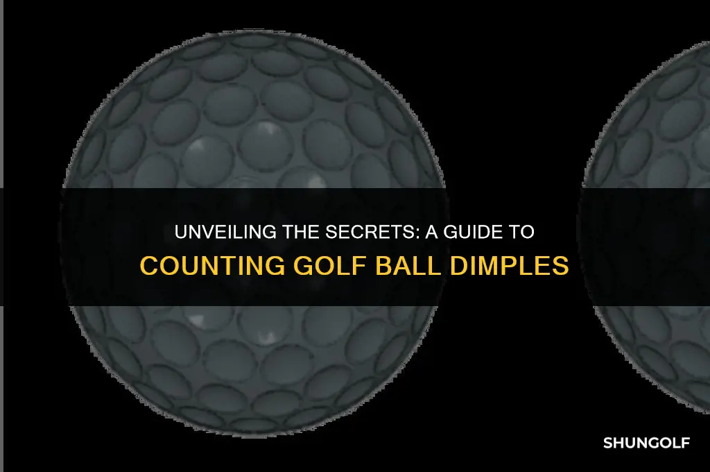 how to find number of dimples on golf ball