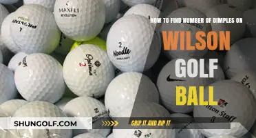 Unveiling the Dimple Count on Your Wilson Golf Ball: A Guide