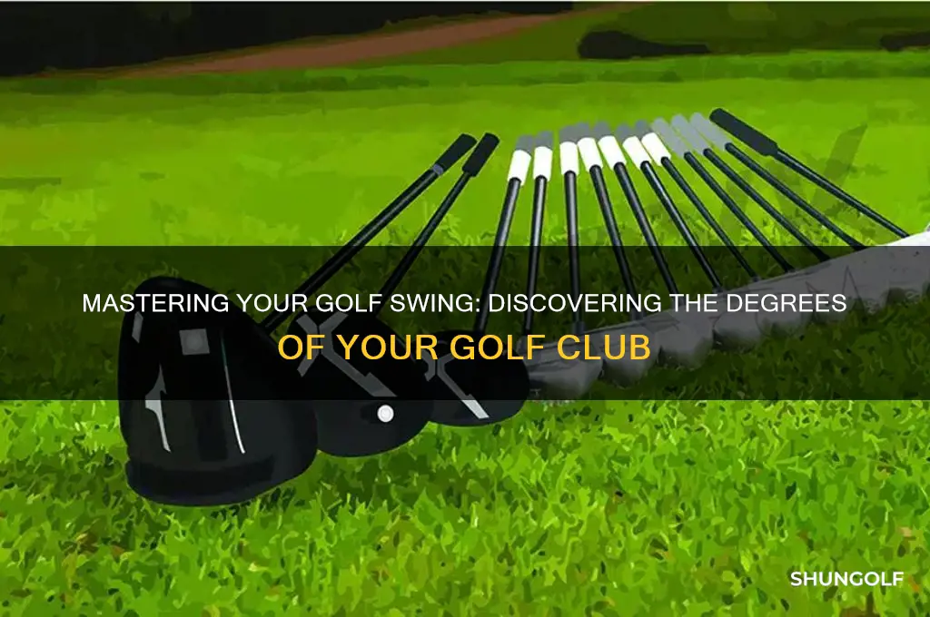 how to find out the degrees of a golf club