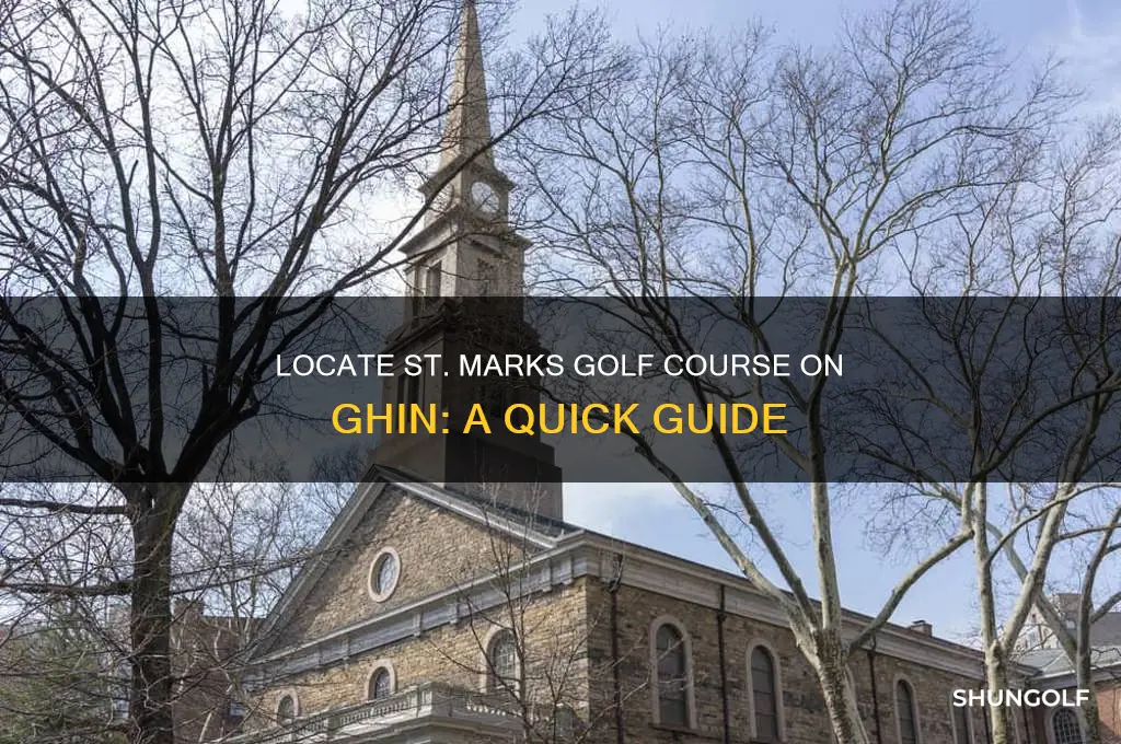 how to find st marks golf course in ghin