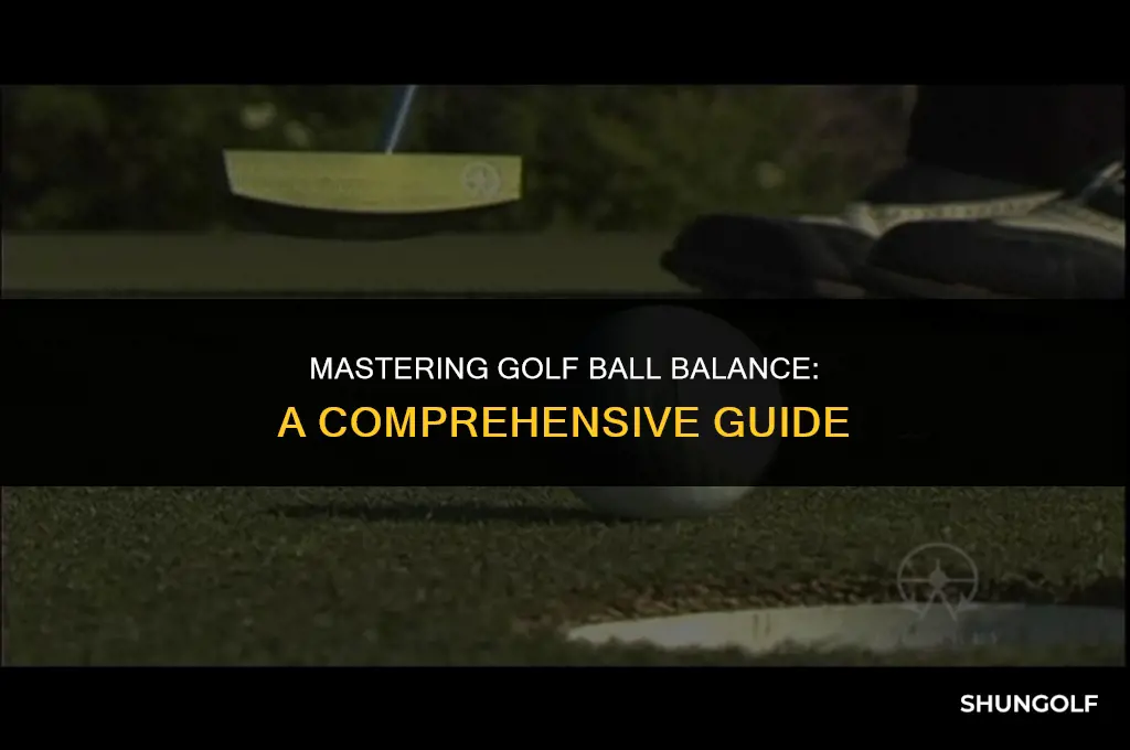 how to find the balance point of a golf ball
