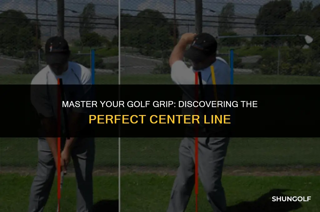 how to find the center line on your golf grip