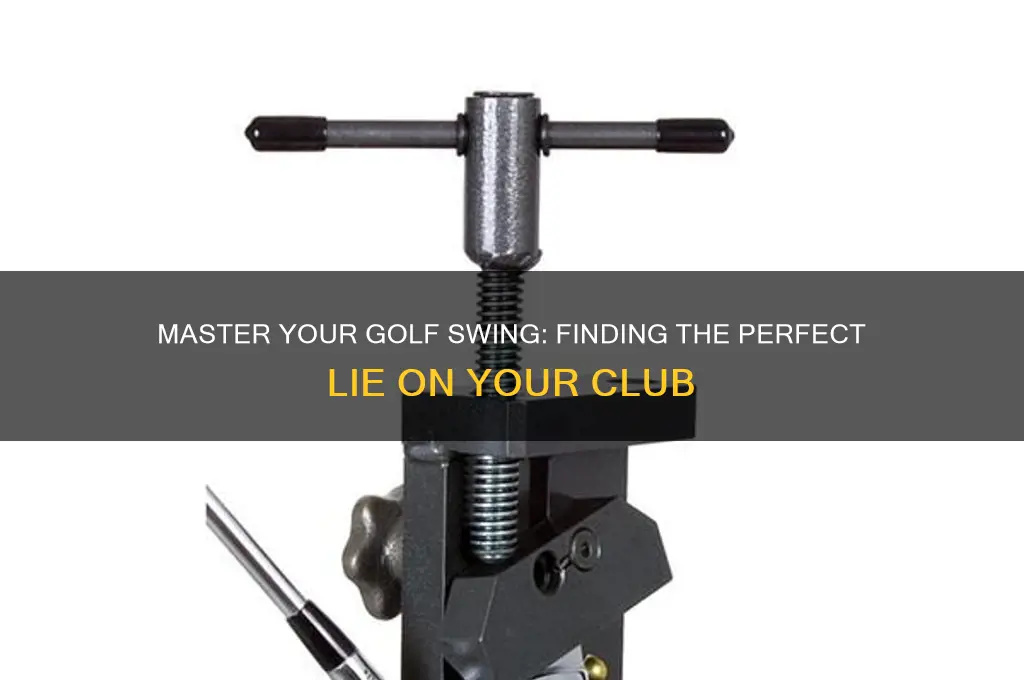 how to find the correct lie on golf cl7b