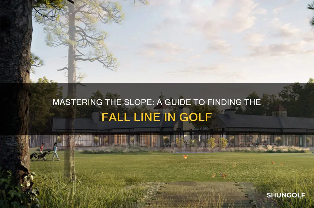 how to find the fall line in golf
