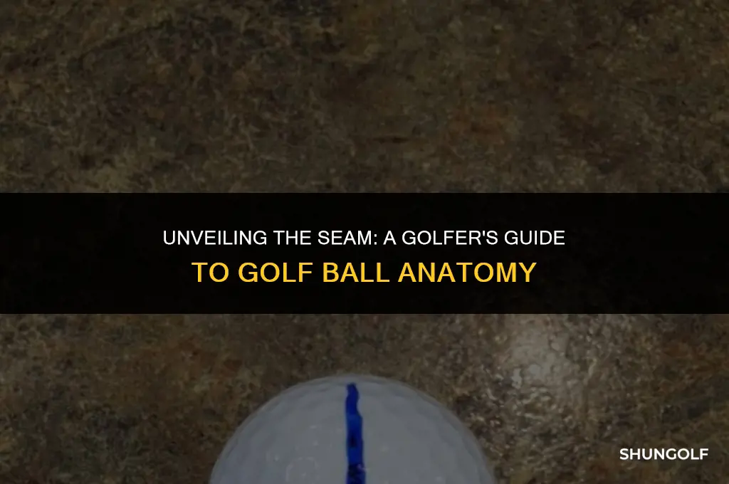 how to find the seam on a golf ball