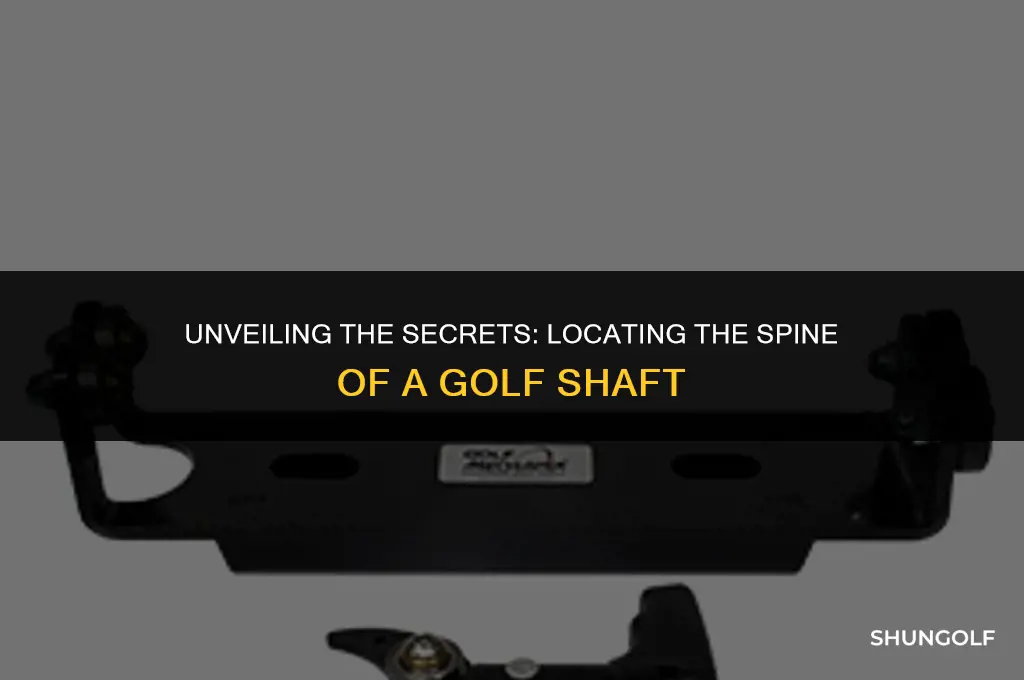 how to find the spine of a golf shaft