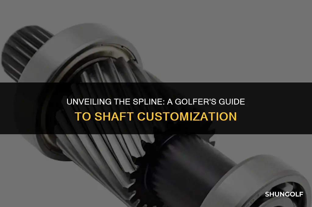 how to find the spline on a golf shaft