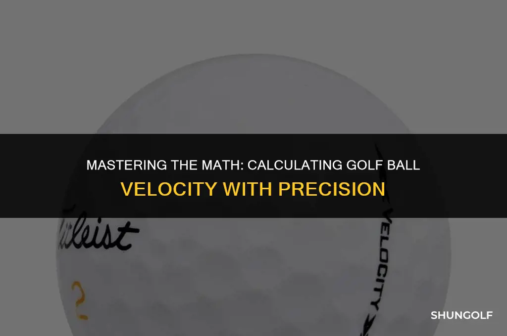 how to find the velocity of a golf ball