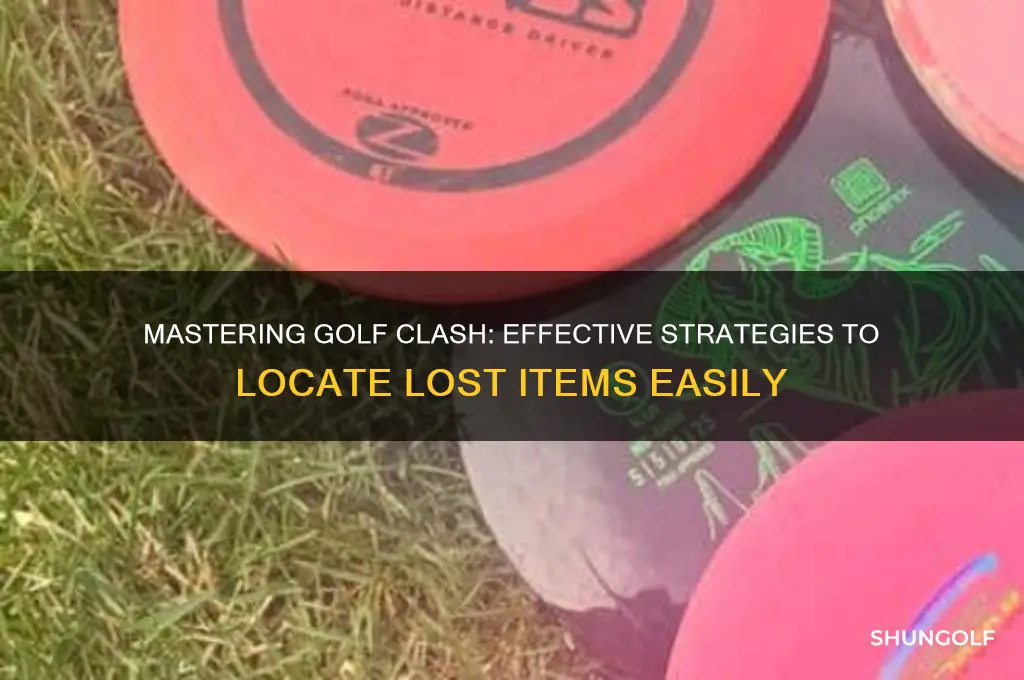 how to find things in golf clash