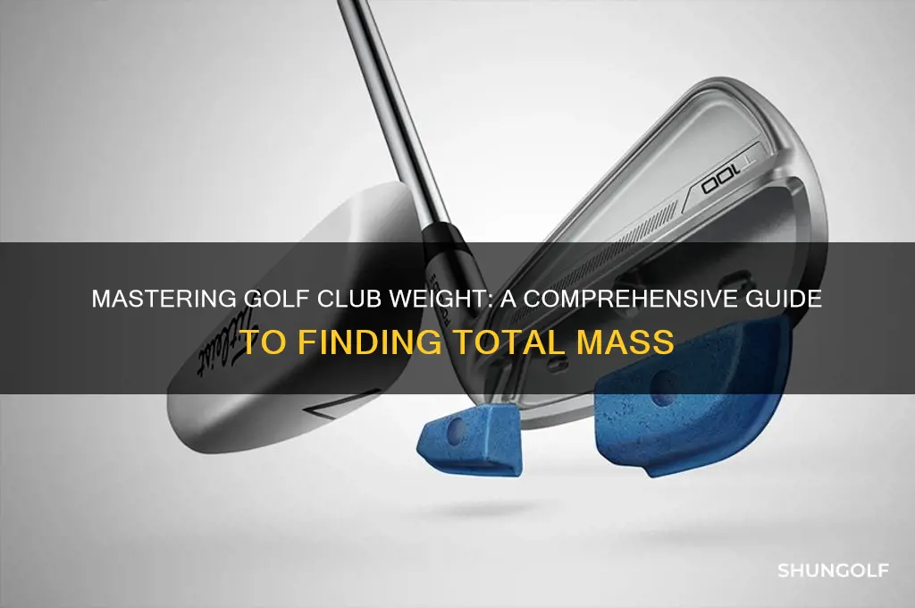 how to find total weight of a golf club