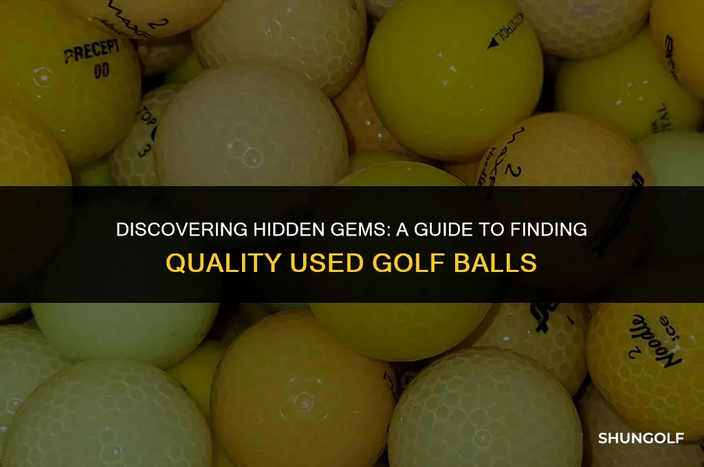 how to find used golf balls