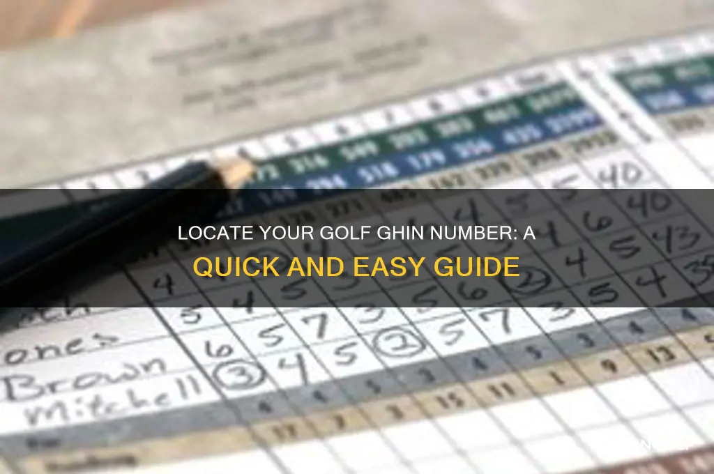 how to find your golf ghin number