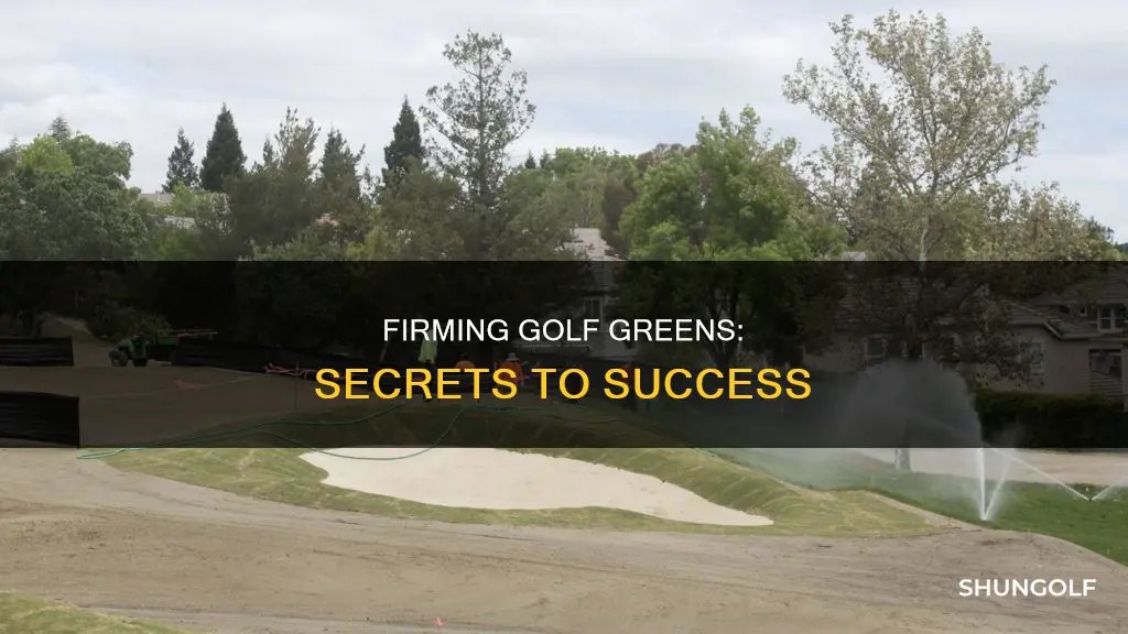 how to firm up golf greens
