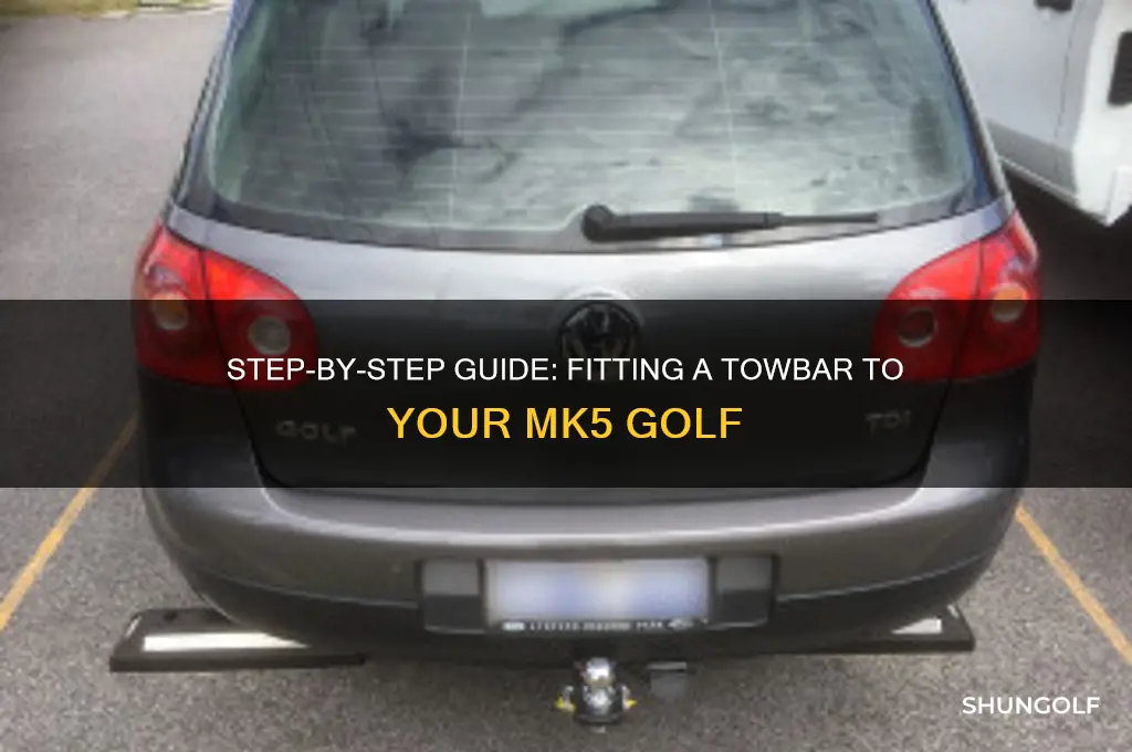 how to fit a towbar to mk5 golf