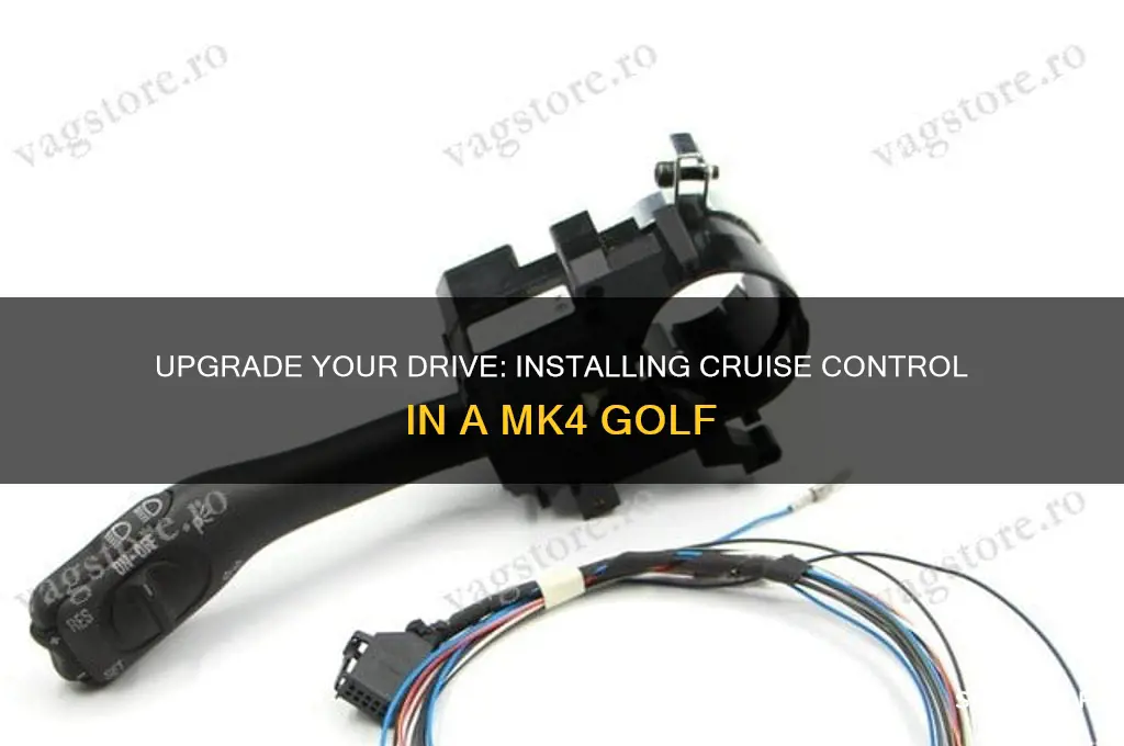 how to fit cruise control mk4 golf