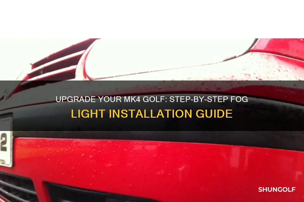 how to fit fog lights to a mk4 golf