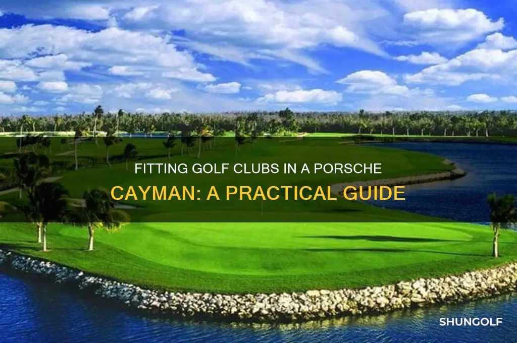 how to fit golf clubs in a porsche cayman
