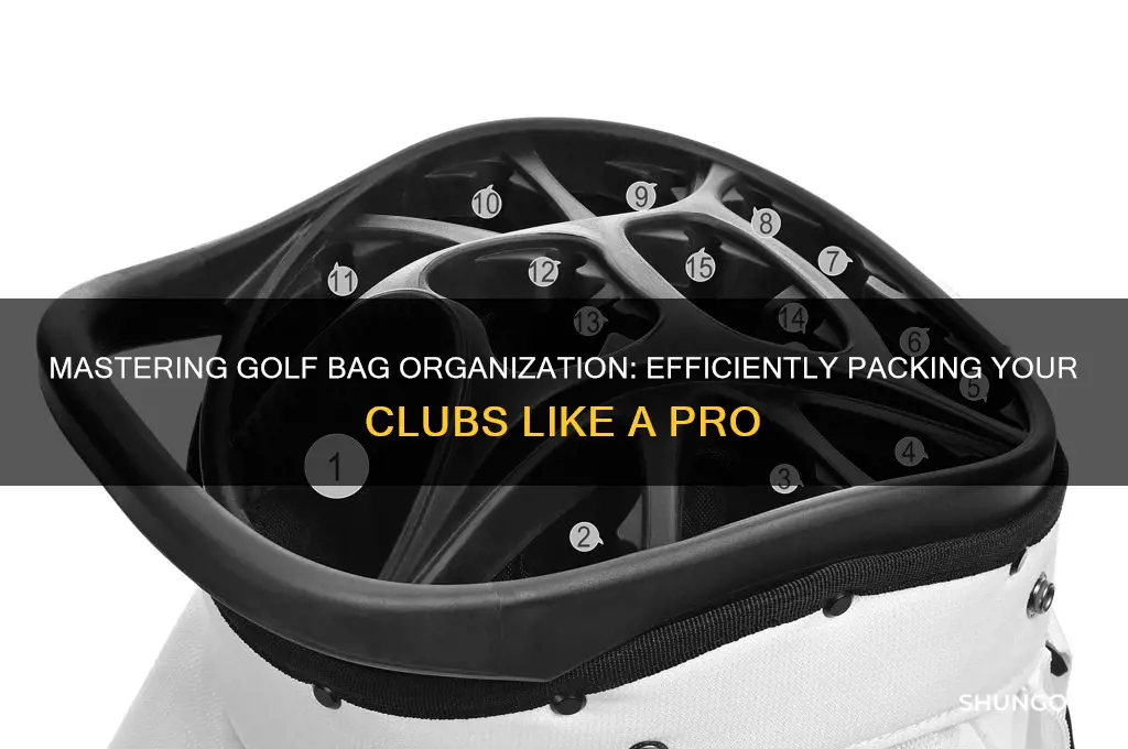 how to fit golf clubs in bag