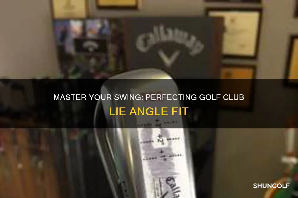 how to fit lie angle for golf clubs