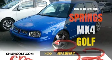 Lowering Springs Installation Guide for MK4 Golf: Step-by-Step Process