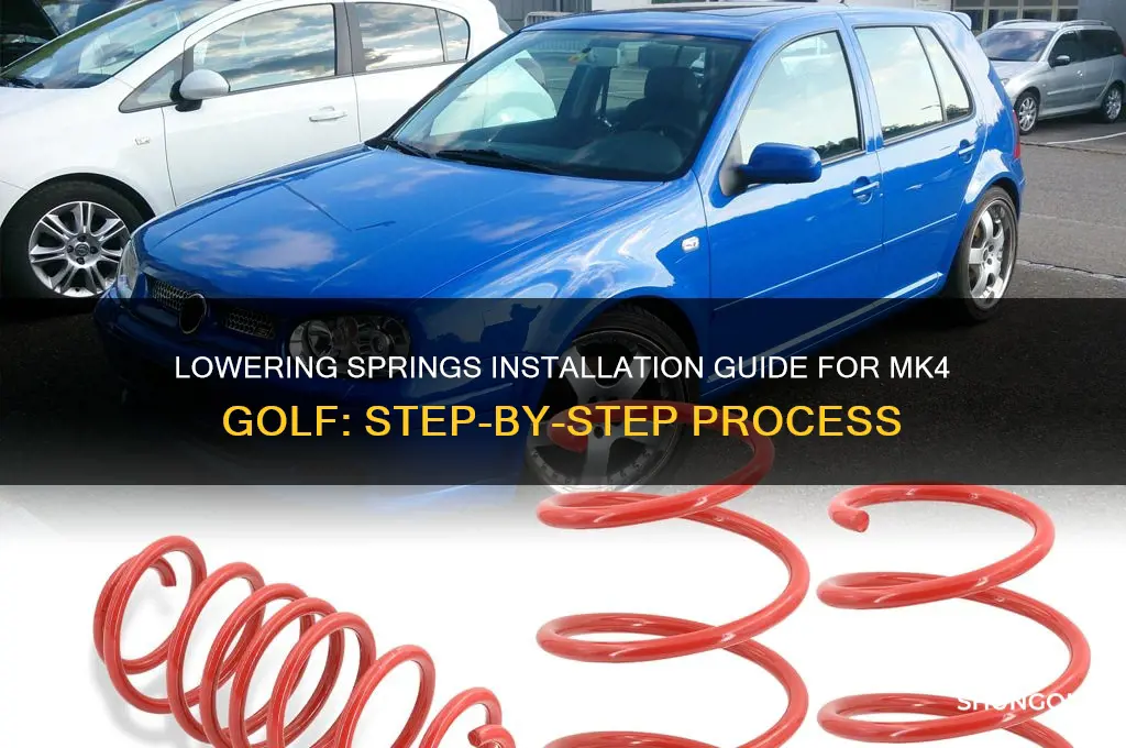 how to fit lowering springs mk4 golf