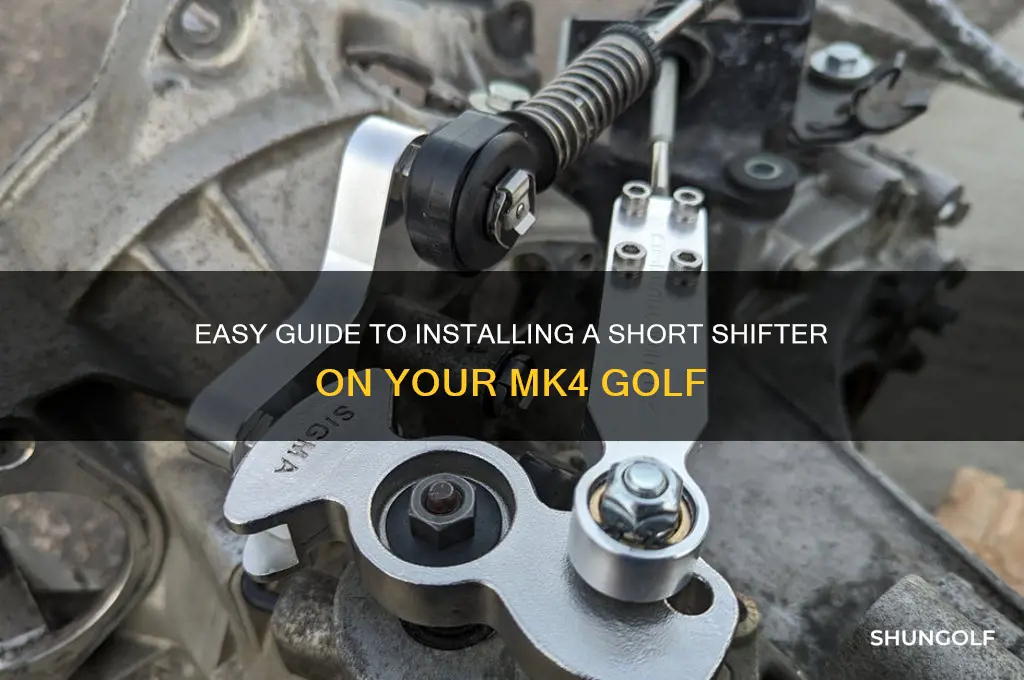 how to fit mk4 golf short shifter
