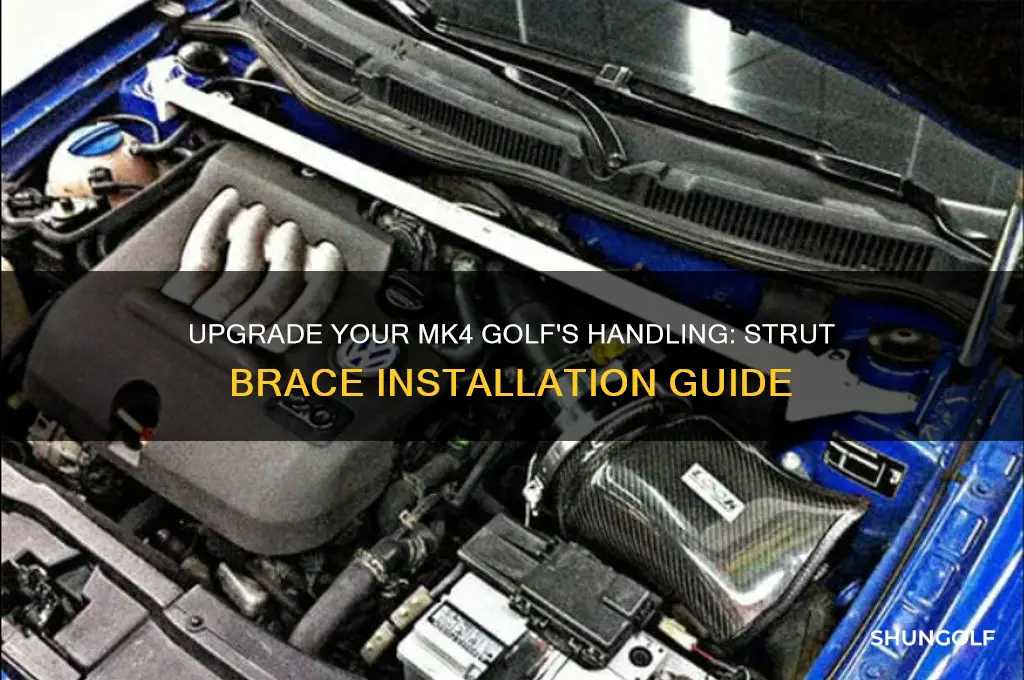 how to fit strut brace mk4 golf