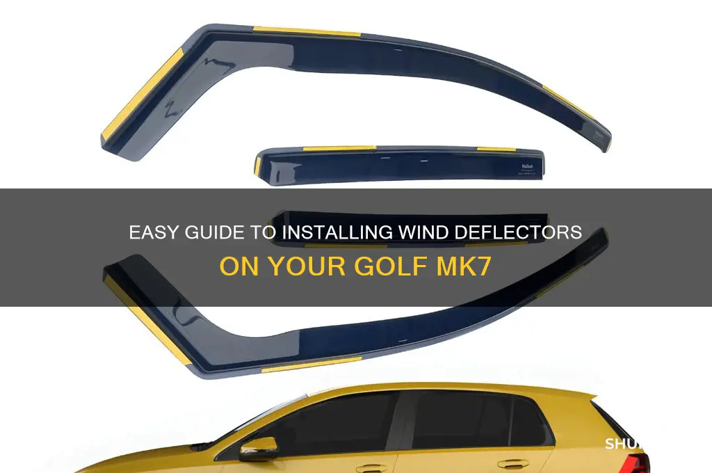 how to fit wind deflectors golf mk7