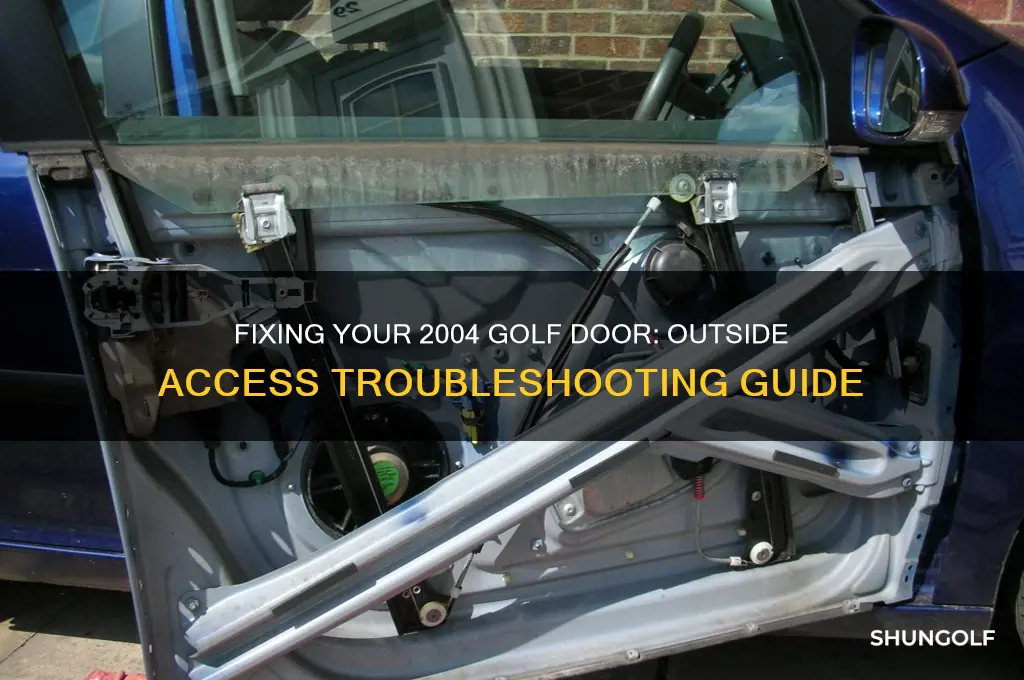 how to fix 2004 golf door wont open from outside
