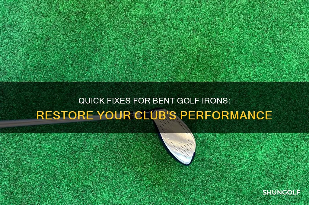 how to fix a bent golf iron