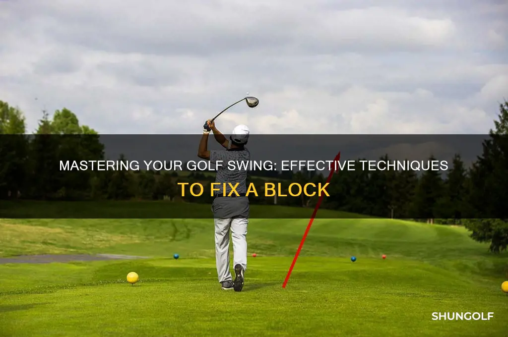 how to fix a block in golf