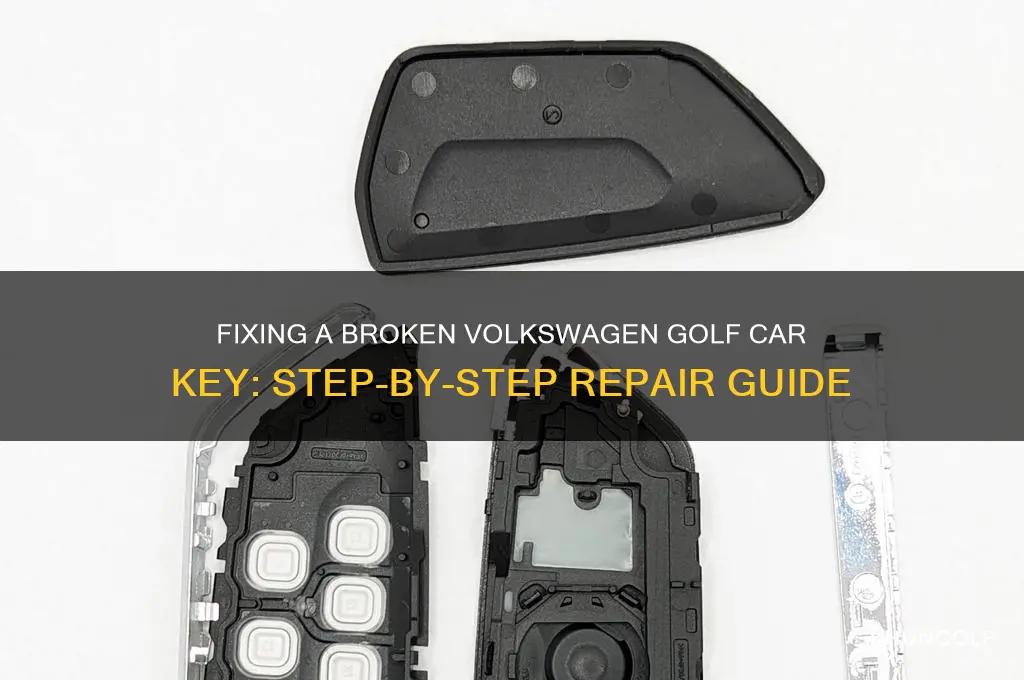 how to fix a broken car key volkswagen golf