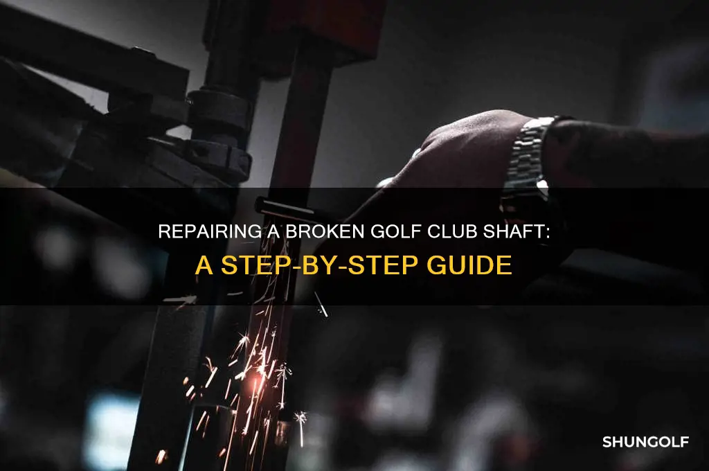 how to fix a broken golf club shaft