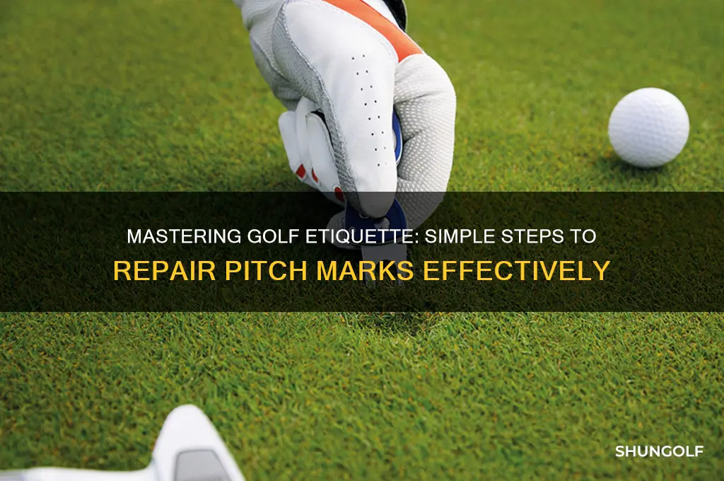 how to fix a golf pitch mark