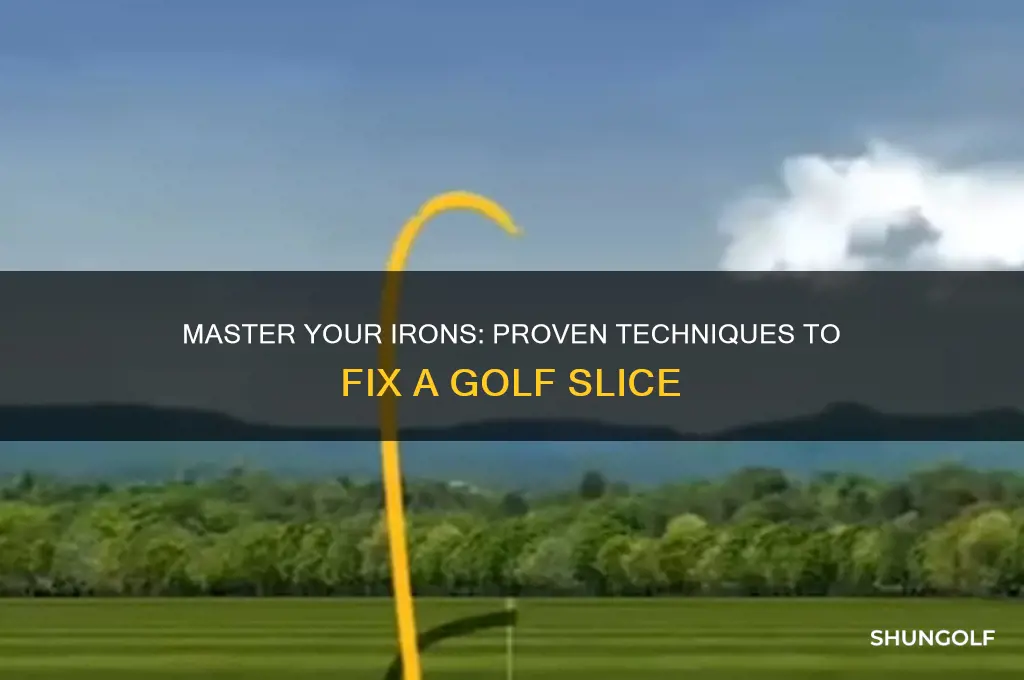 how to fix a golf slice with irons