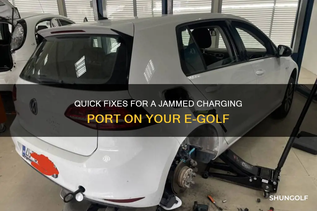 how to fix a jammed charging port on e-golf