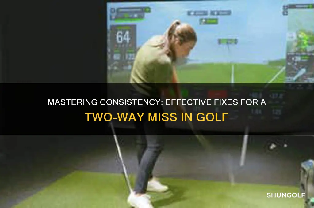 how to fix a two way miss in golf