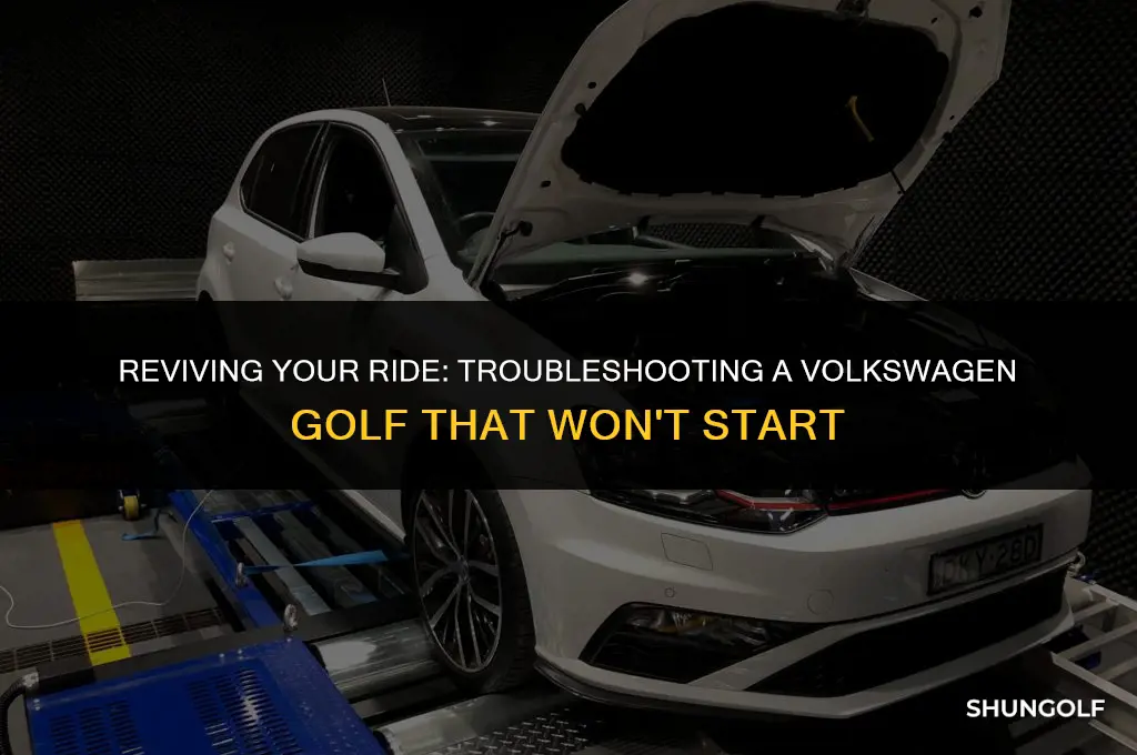 how to fix a volzwagon golf that wont start