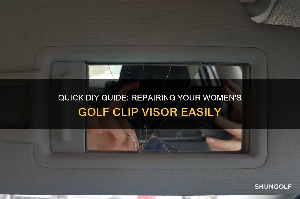 how to fix a womens golf clip visor