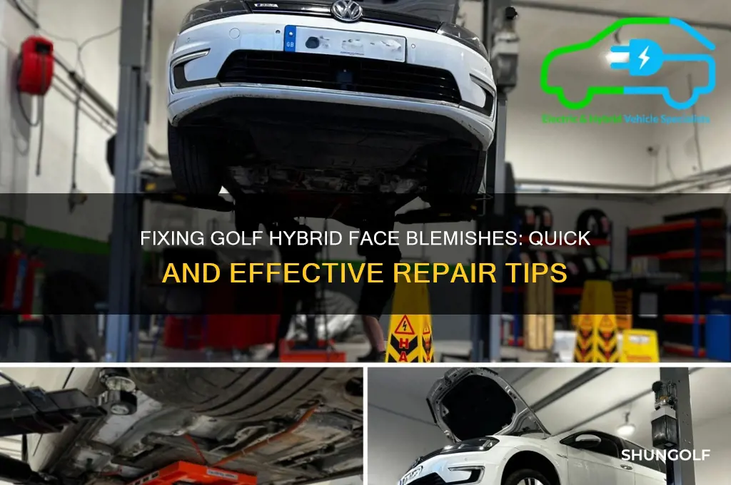 how to fix blemish in golf hybrid face