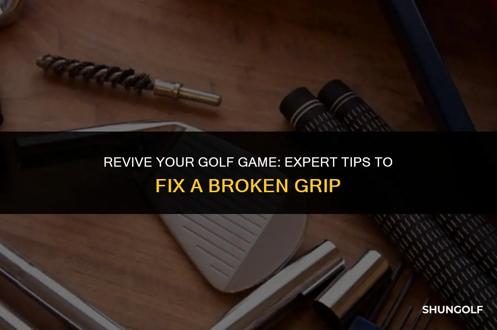 how to fix broken grip golf